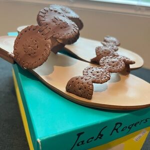 Cognac (tan) jack rogers Lauren sandal